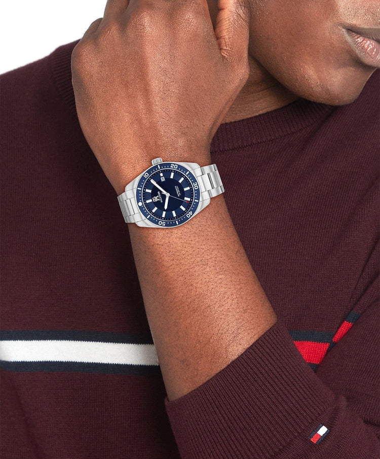Tommy Hilfiger Th85 Stainless Steel Navy Dial Men's Watch 1710591