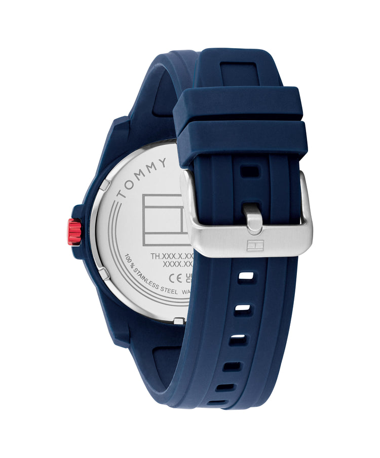 Tommy Hilfiger Austin Navy Silicone Navy Dial Men's Watch 1710595