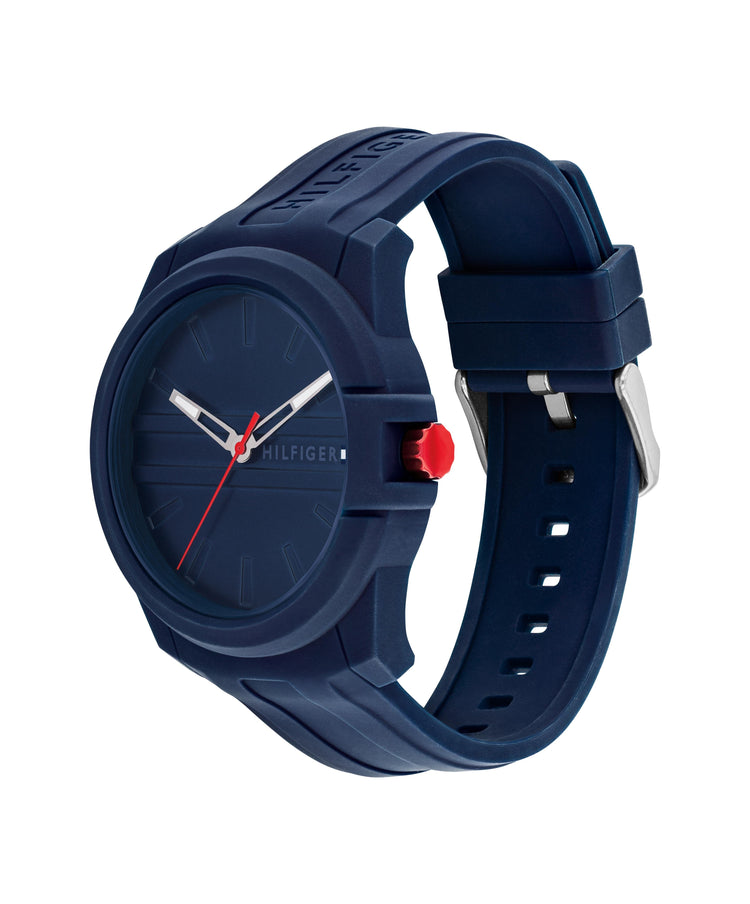Tommy Hilfiger Austin Navy Silicone Navy Dial Men's Watch 1710595