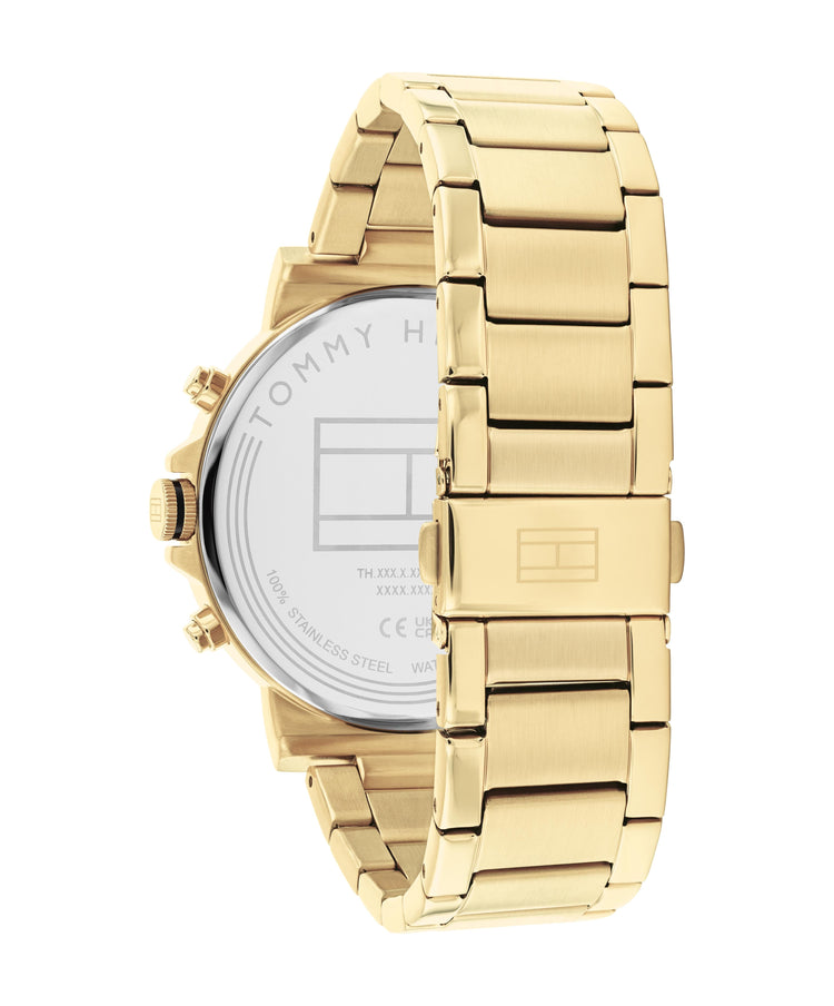 Tommy Hilfiger Tyson Ionic Plated Thin Gold Steel Champagne Dial Men's Watch 1710611