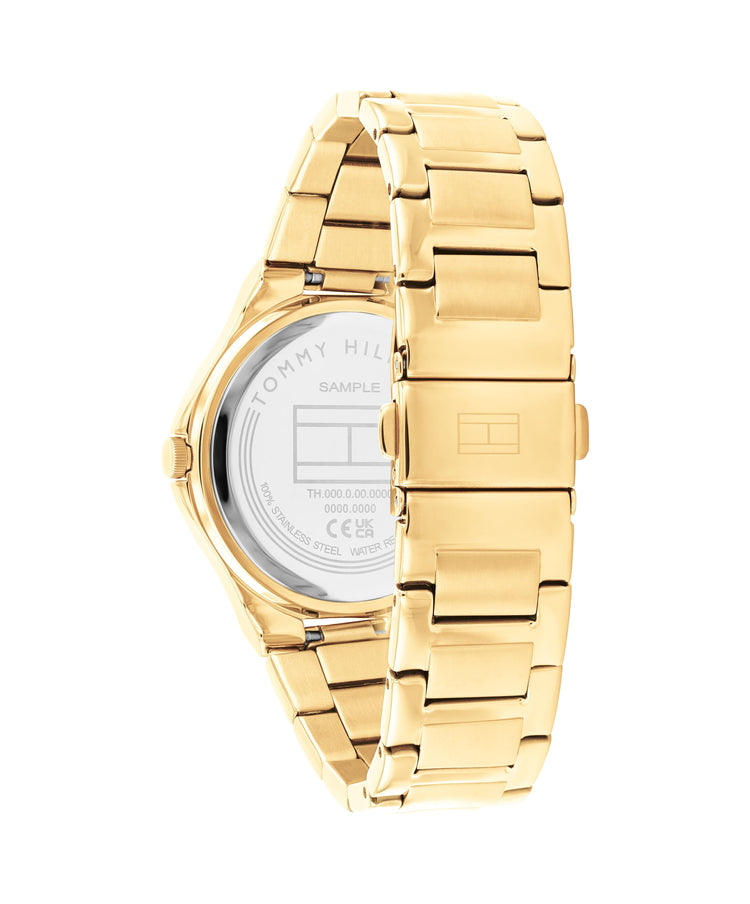 Tommy Hilfiger Juliette Ionic Plated Thin Gold Steel Light Gold Dial Ladies Watch 1782642