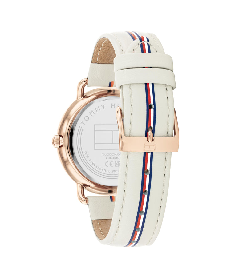 Tommy Hilfiger Lily Beige Leather Beige Dial Ladies Watch 1782659