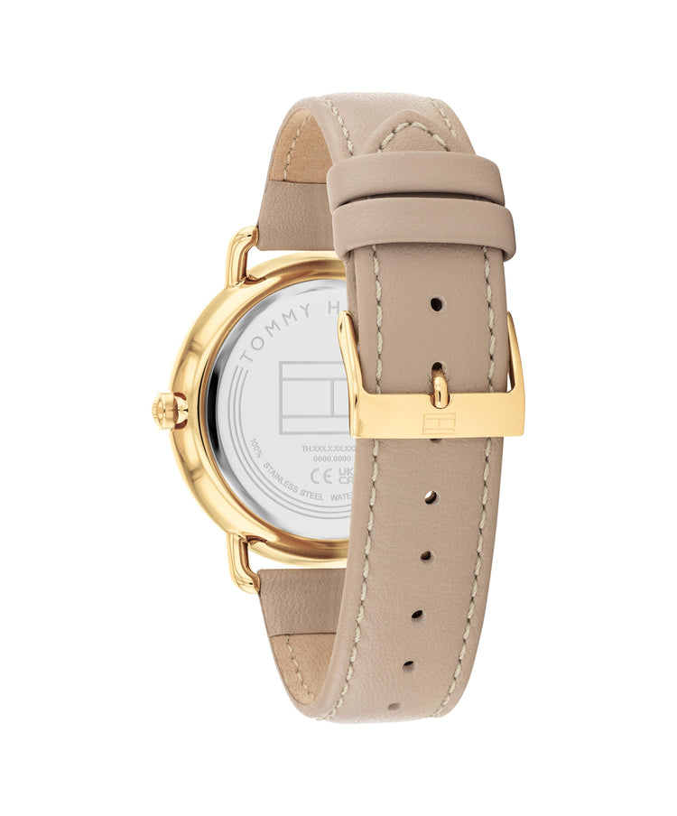 Tommy Hilfiger Lily Beige Leather Beige Dial Ladies Watch 1782661