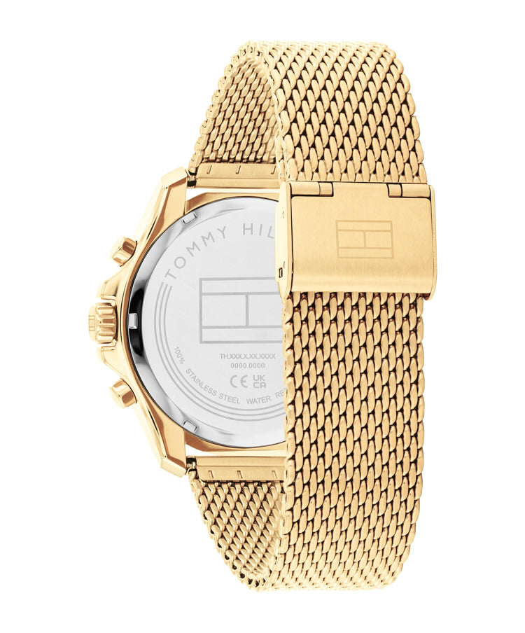 Tommy Hilfiger Jordan Ionic Plated Thin Gold Steel Green Dial Men's Watch 1792093