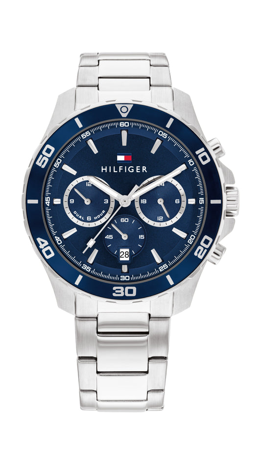 Tommy Hilfiger Jordan Stainless Steel Navy Dial Men's Watch 1792094 watches item