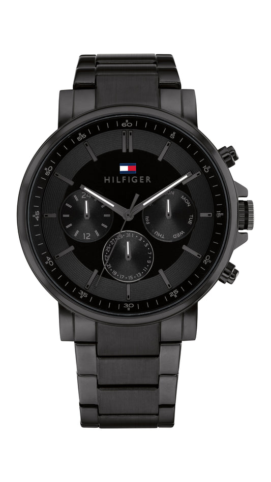 Tommy Hilfiger Tyson Ionic Plated Black Steel Black Dial Men's Watch 1710590 watches item