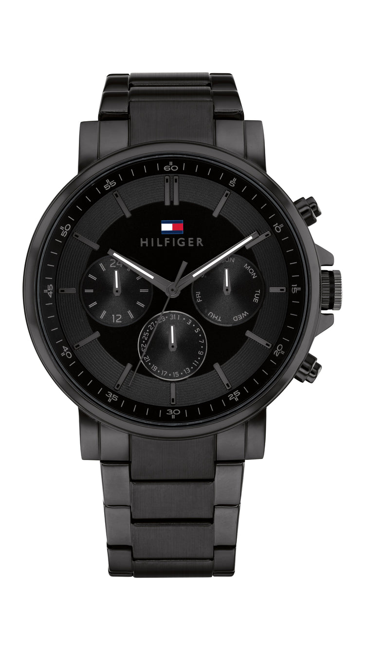 Tommy Hilfiger Tyson Ionic Plated Black Steel Black Dial Men's Watch 1710590