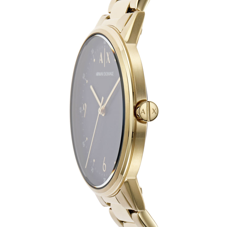 Armani Exchange Cayde Gold and Blue Men's Watch AX2749 Watches Armani Exchange