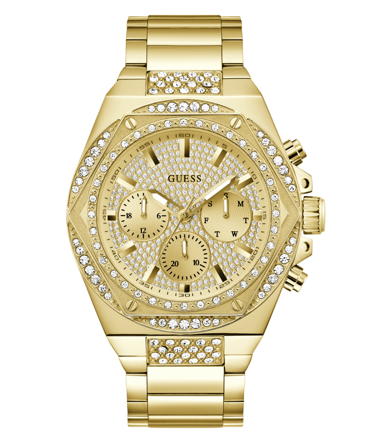 GUESS Men's Gold Tone Multi-function Watch GW0899G2
