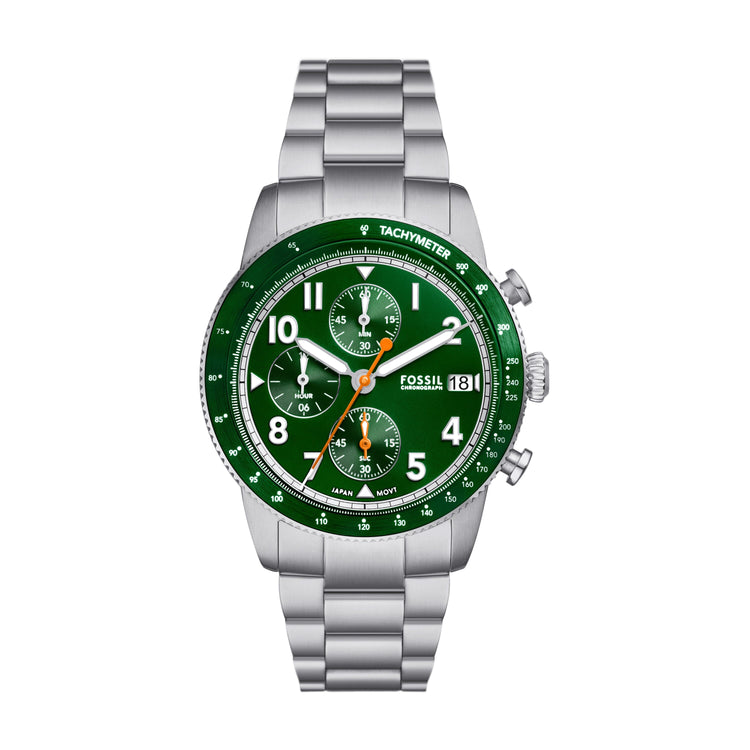 Fossil Sport Tourer Chronograph Stainless Steel Watch FS6048 Watches Fossil