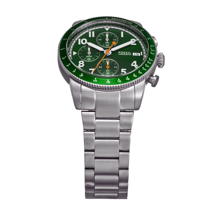 Fossil Sport Tourer Chronograph Stainless Steel Watch FS6048 Watches Fossil