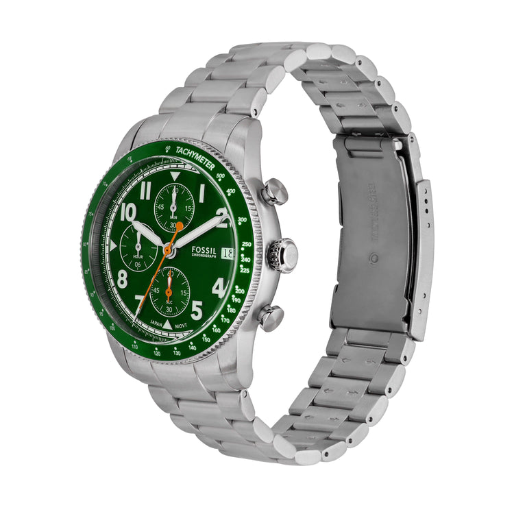Fossil Sport Tourer Chronograph Stainless Steel Watch FS6048 Watches Fossil