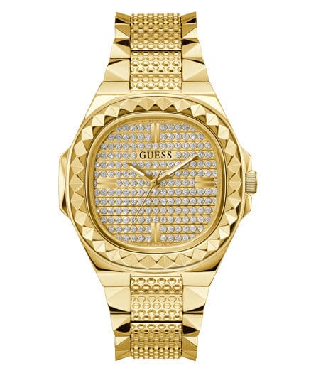 Guess Rebel Gold Tone Analog Men's Watch GW0622G1 Watches Guess