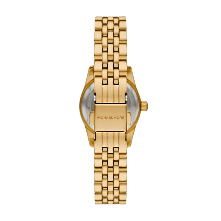 Michael Kors Lexington Three Hand Gold Tone Stainless Steel Watch MK4741