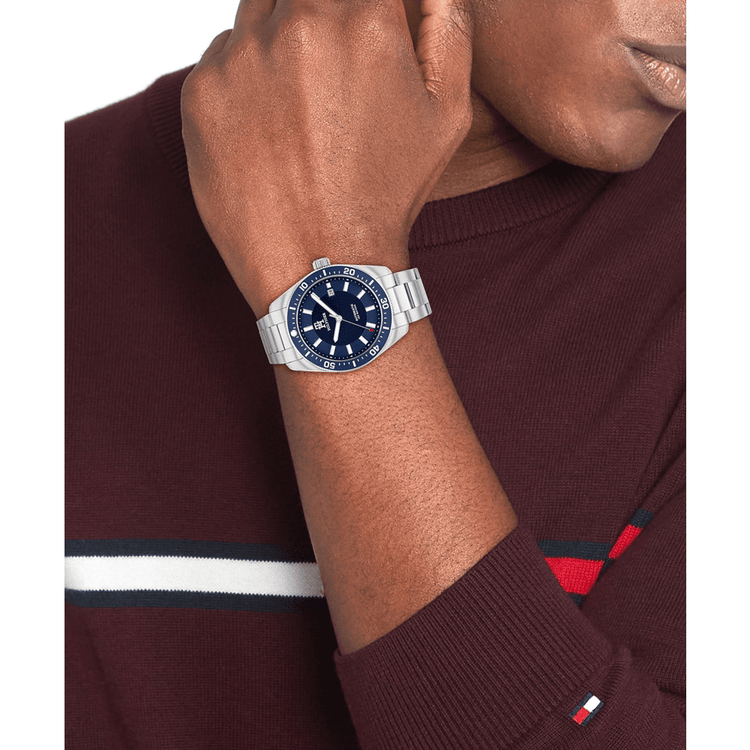 Tommy Hilfiger Th85 Stainless Steel Navy Dial Men's Watch 1710591