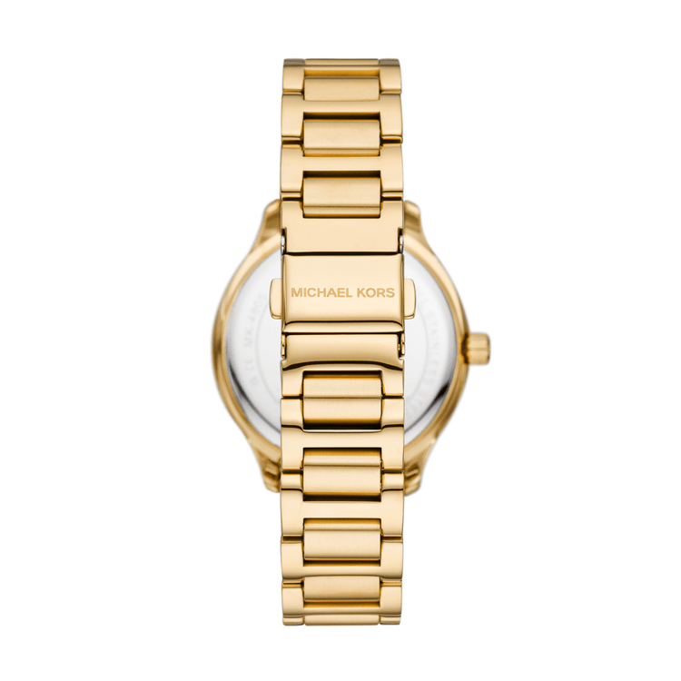 Michael Kors Sage Three-Hand Gold-Tone Stainless Steel Watch MK4805