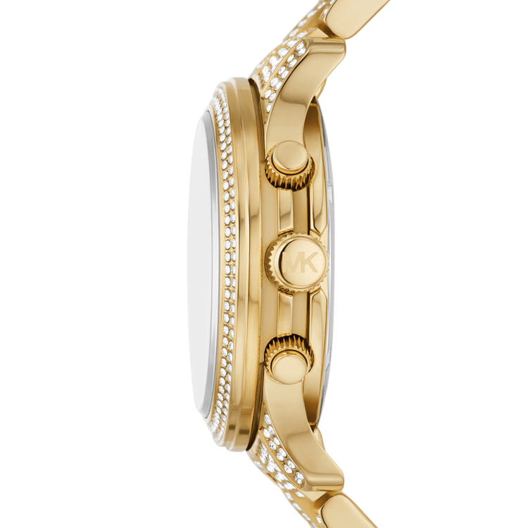 Michael Kors Runway Chronograph Gold-Tone Stainless Steel Watch MK7435