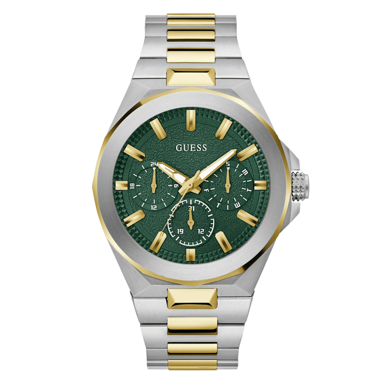 Guess Sport Dashboard Sport Two-Tone Silver and Gold-Tone Men's Watch GW0798G3