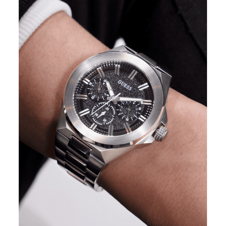 Guess Sport Dashboard Sport Silver-Tone Multi-function Men's Watch GW0798G1