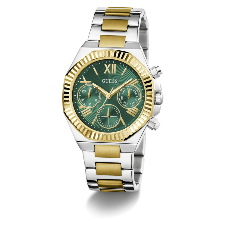 Guess Dress Equality Dress Two-Tone Silver and Gold-Tone Men's Watch GW0769L4