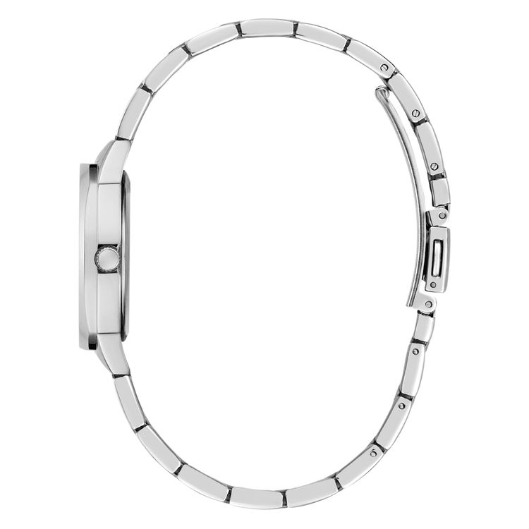 Guess Dress Charlotte Dress Silver-Tone Crystal Bezel Women's Watch GW0767L1