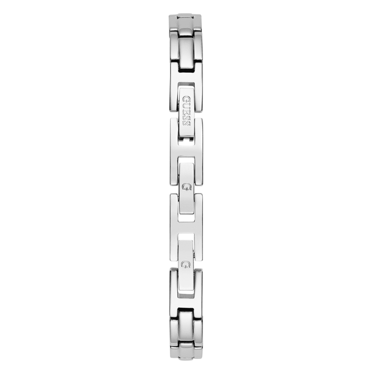 Guess Bejewelled Chloe Bejewelled Silver-Tone Floral Bangle Women's Watch GW0756L1