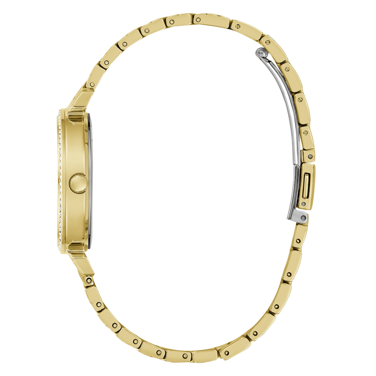 Guess Bejewelled Enchantment Bejewelled Gold-Tone Analogue Women's Watch GW0763L2