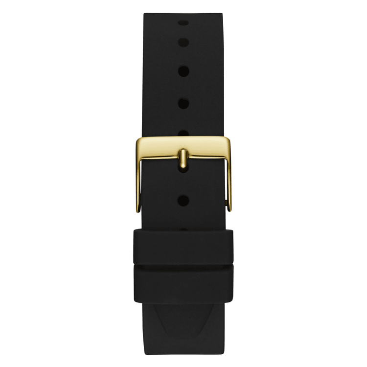 Guess Trend G Stitch Trend Gold-Tone Black Denim Strap Women's Watch GW0755L3