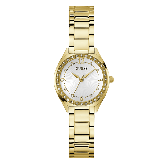 Guess Dress Charlotte Dress Gold-Tone Crystal Bezel Women's Watch GW0767L2 watches item