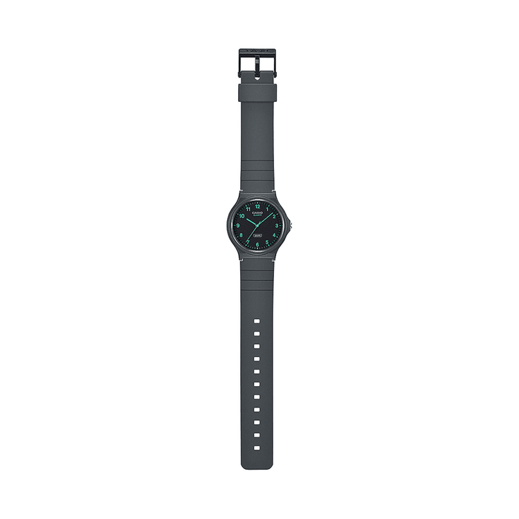 Casio Analogue Water Resistant Black Resin Band MQ24B-8B