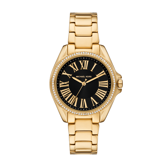 Michael Kors Kacie Three-Hand Gold-Tone Stainless Steel Watch MK4852 watches item