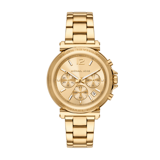 Michael Kors Maren Chronograph Gold-Tone Stainless Steel Watch MK7493 watches item