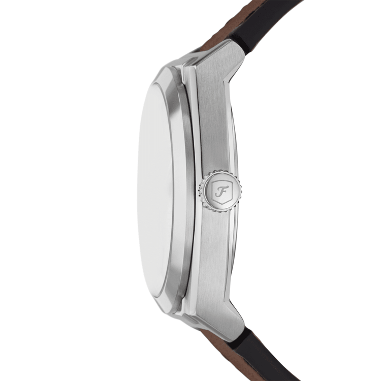 Fossil Everett Three-Hand Date Brown Leather Watch FS6071