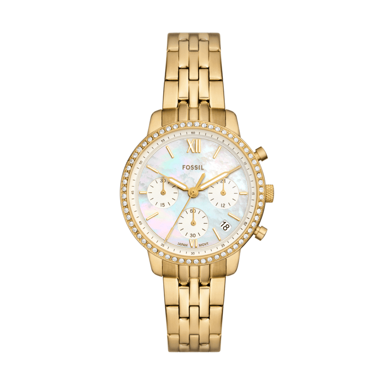 Fossil Neutra Chronograph Gold-Tone Stainless Steel Watch ES5358