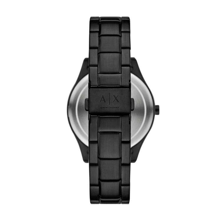 Armani Exchange Multifunction Black Stainless Steel Watch and Necklace Set AX7160SET