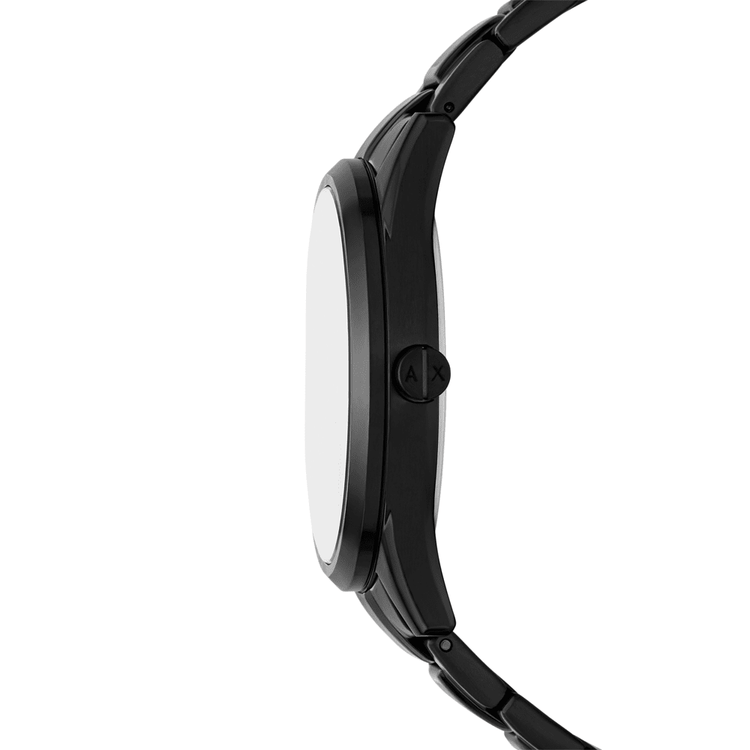 Armani Exchange Multifunction Black Stainless Steel Watch and Necklace Set AX7160SET