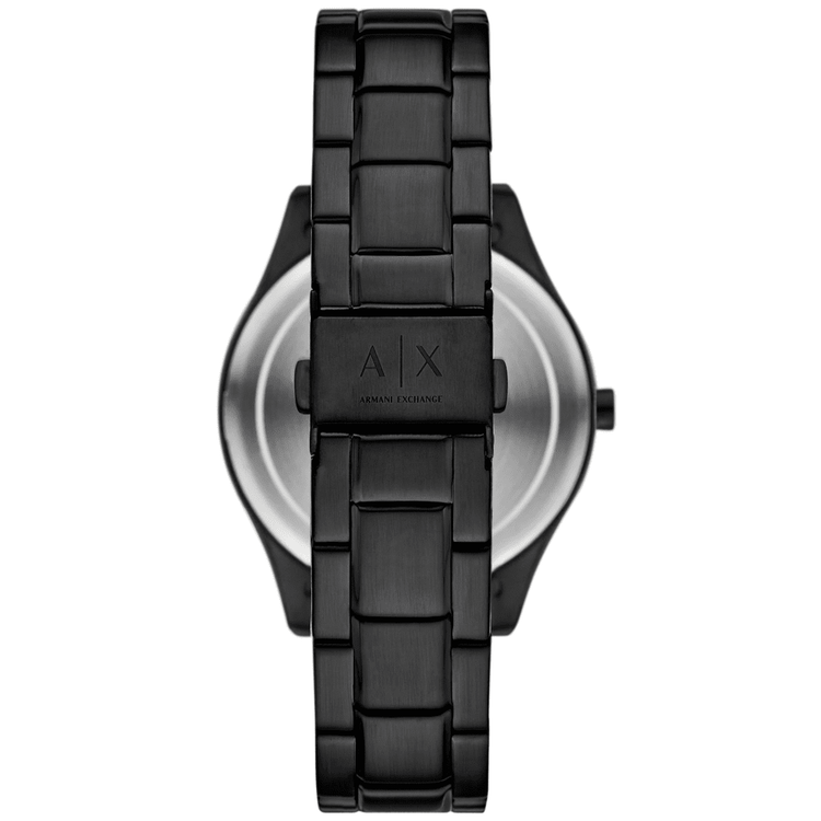 Armani Exchange Multifunction Black Stainless Steel Watch and Necklace Set AX7160SET