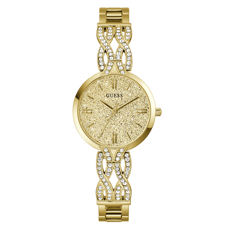 GUESS Ladies Gold Tone Analogue Watch GW0868L2