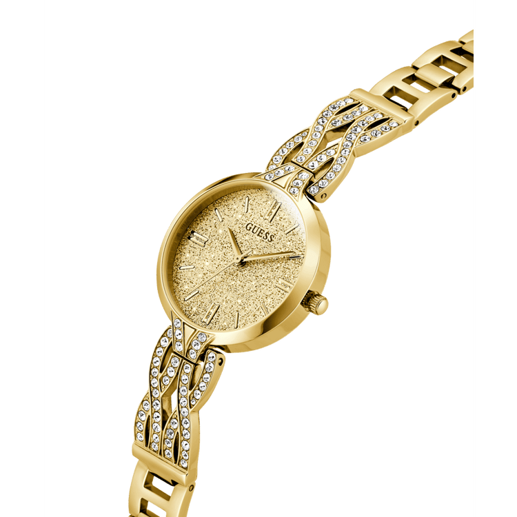 GUESS Ladies Gold Tone Analogue Watch GW0868L2