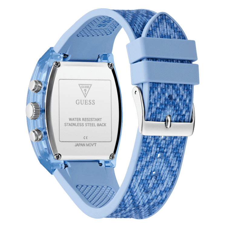GUESS Ladies 2-Tone Blue Multi-function Watch GW0863L1