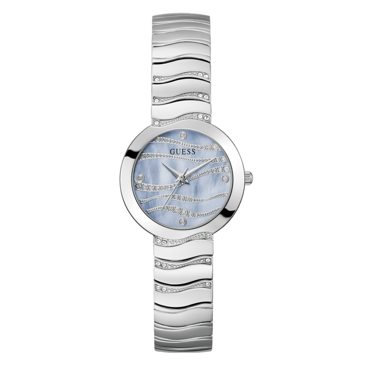 GUESS Ladies Silver Tone Analogue Watch GW0871L1