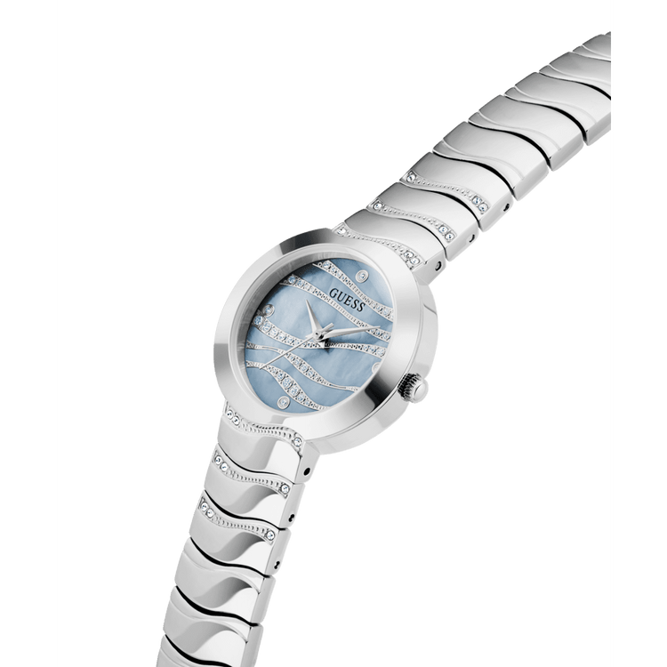 GUESS Ladies Silver Tone Analogue Watch GW0871L1