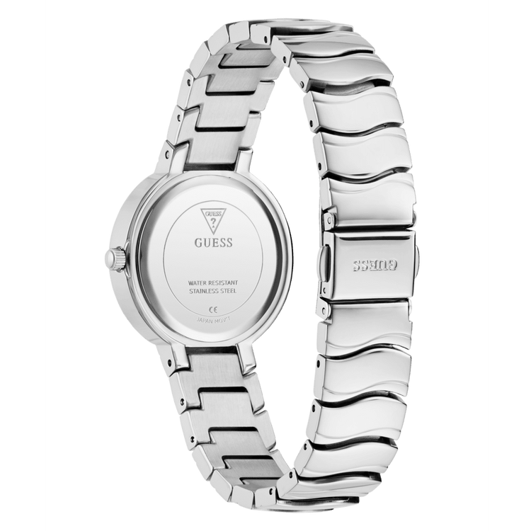 GUESS Ladies Silver Tone Analogue Watch GW0871L1