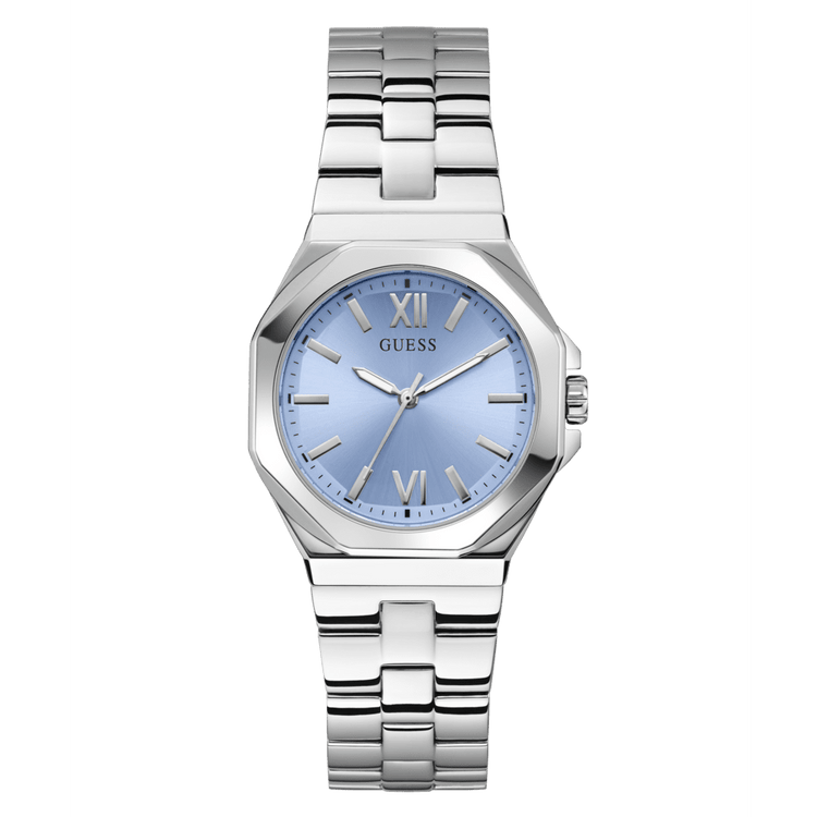GUESS Ladies Silver Tone Analogue Watch GW0873L1