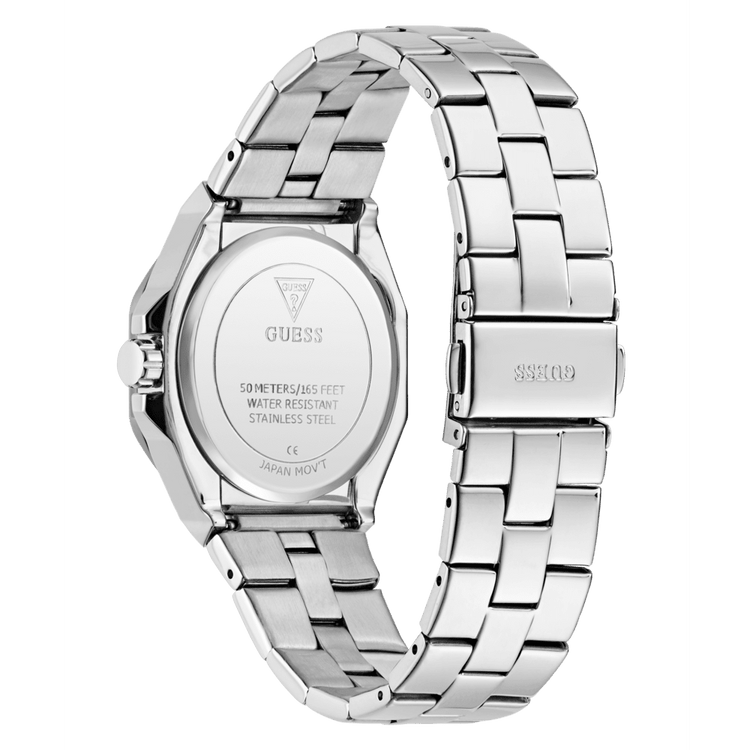 GUESS Ladies Silver Tone Analogue Watch GW0873L1