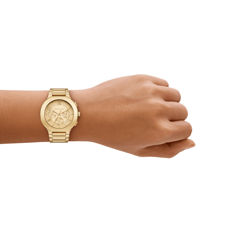 Michael Kors Gramercy Chronograph Gold-Tone Stainless Steel Watch MK7520