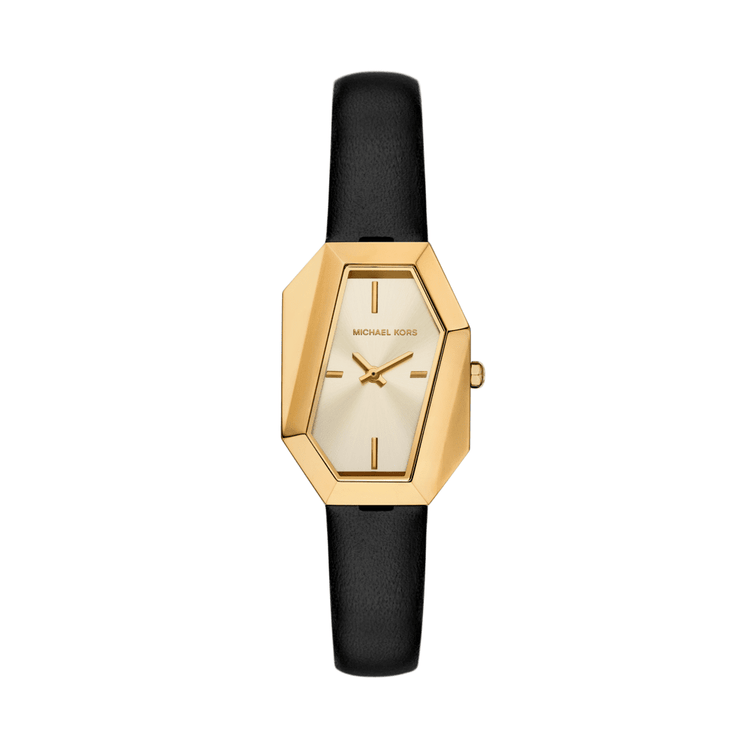 Michael Kors Suri Two-Hand Black Leather Watch MK4880