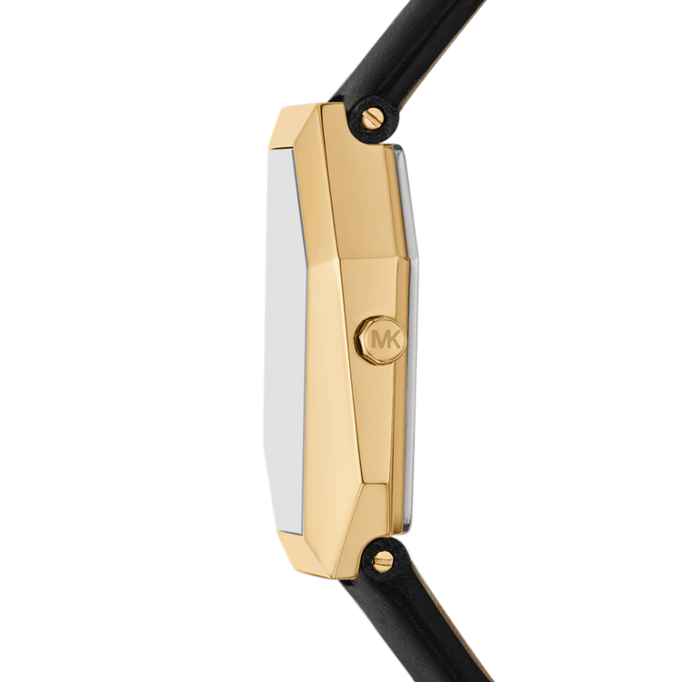 Michael Kors Suri Two-Hand Black Leather Watch MK4880