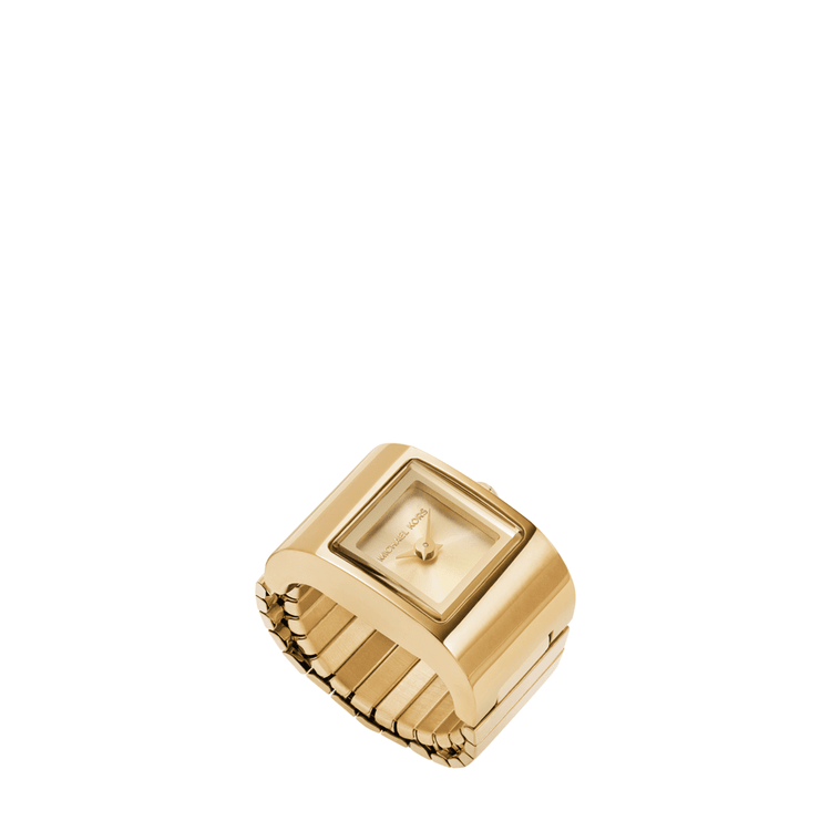 Michael Kors Darrington Two-Hand Gold-Tone Stainless Steel Watch Ring MK4883