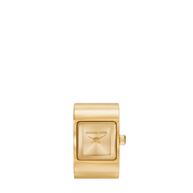 Michael Kors Darrington Two-Hand Gold-Tone Stainless Steel Watch Ring MK4883